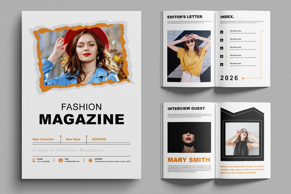 Creative Fashion Magazine, a Magazine Template by MightyDesign (Photo 1 of 6)