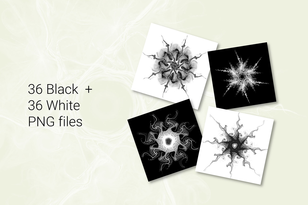 Snowflakes photoshop brush, a Brush Add-On by Olga Basheva (Photo 3 of 7)