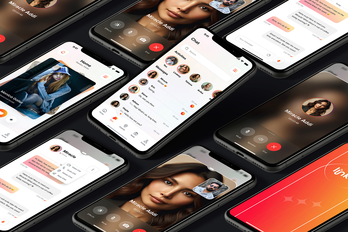 Dating Mobile App Complete UI UX Kit, an UI Kit Template by DesignBox (Photo 5 of 10)