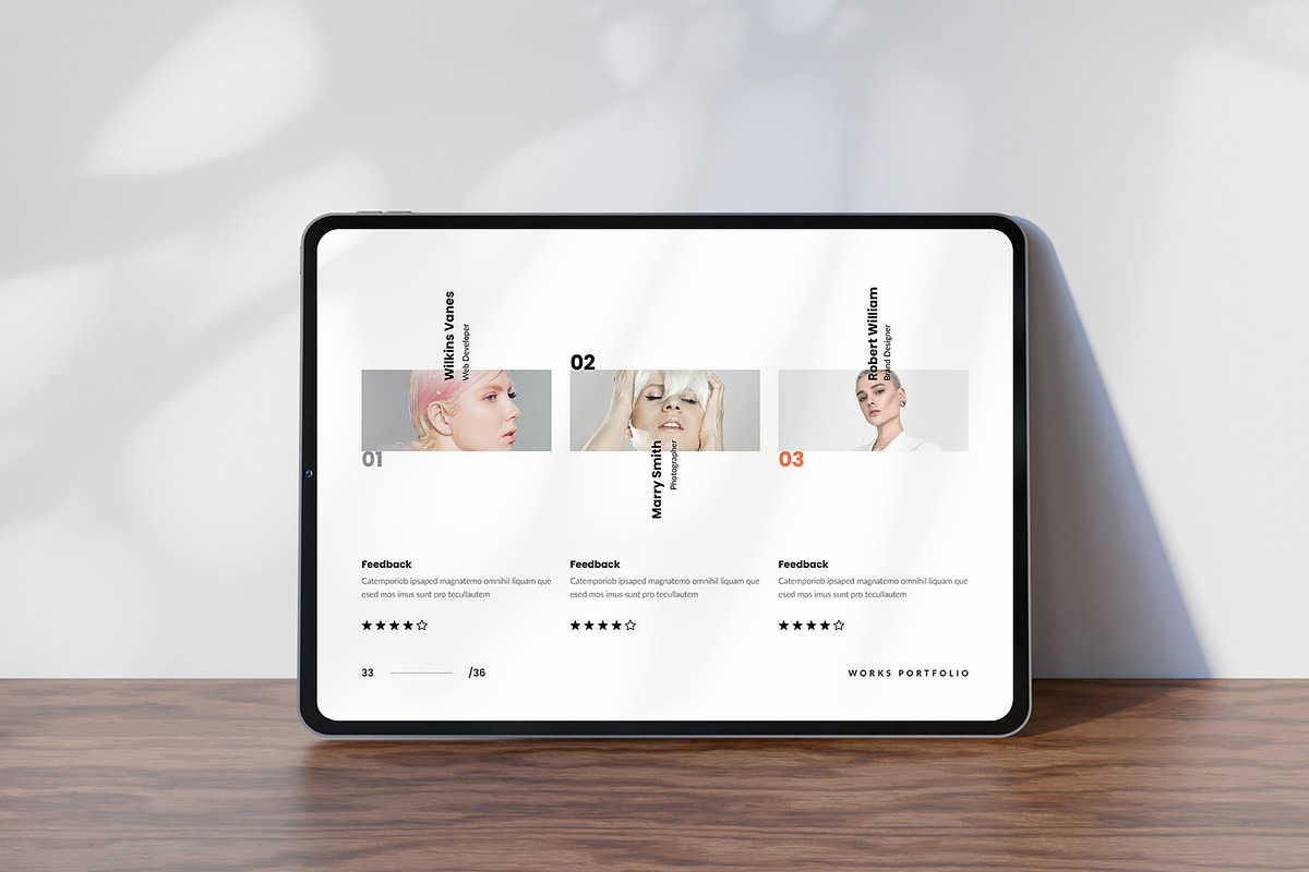 Works / Design Portfolio Template, a Brochure Template by TemplateFolio-Shop (Photo 5 of 20)
