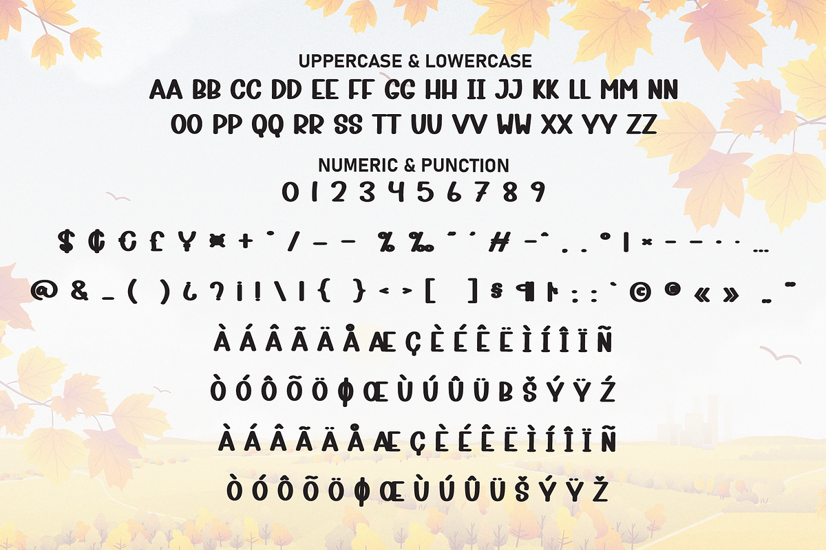 Autumn Cartoon | Script Font, a Script Font by Scratchones (Photo 7 of 8)
