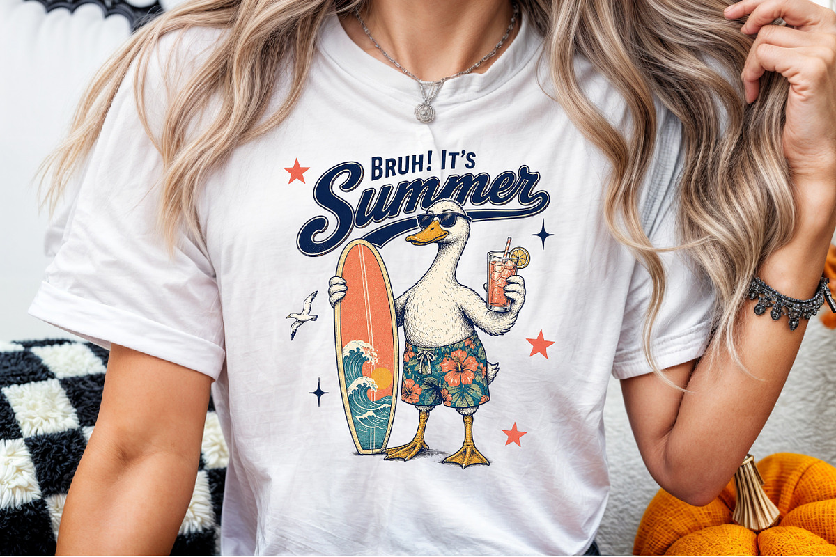 Bruh Its Summer Duck PNG, an Object Illustration by Sublimation Artist (Photo 6 of 9)