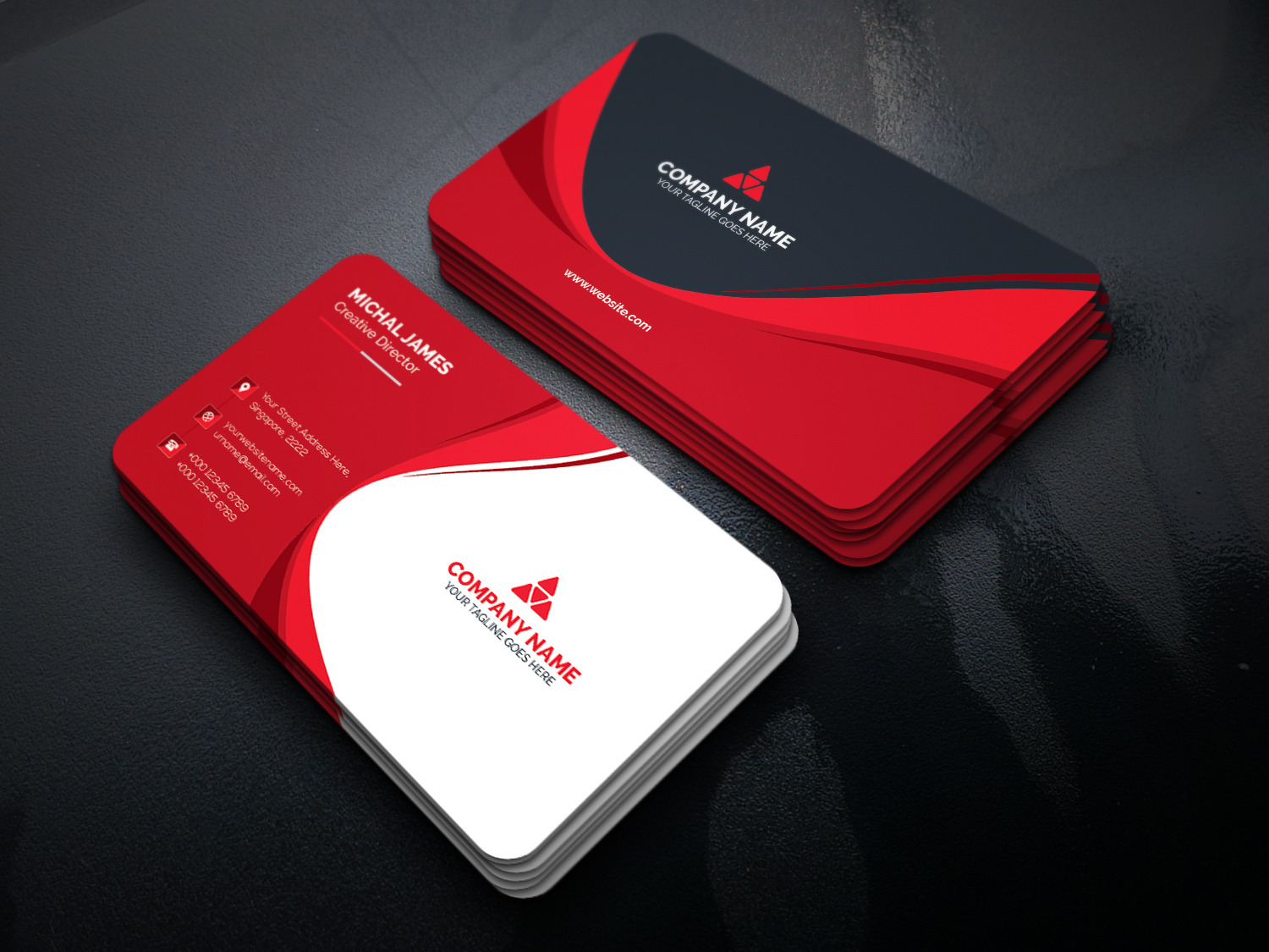 Business Card, a Business Card Template by Curve Design