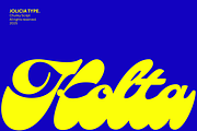 Kolta | Bold Chunky Script, a Script Font by Jolicia Type (Thumbnail 1 of 13)