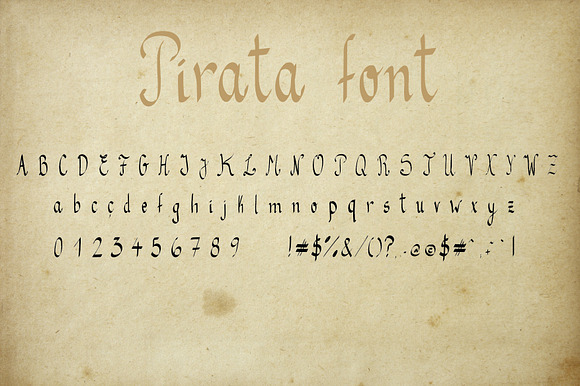 Pirata Font preview 3