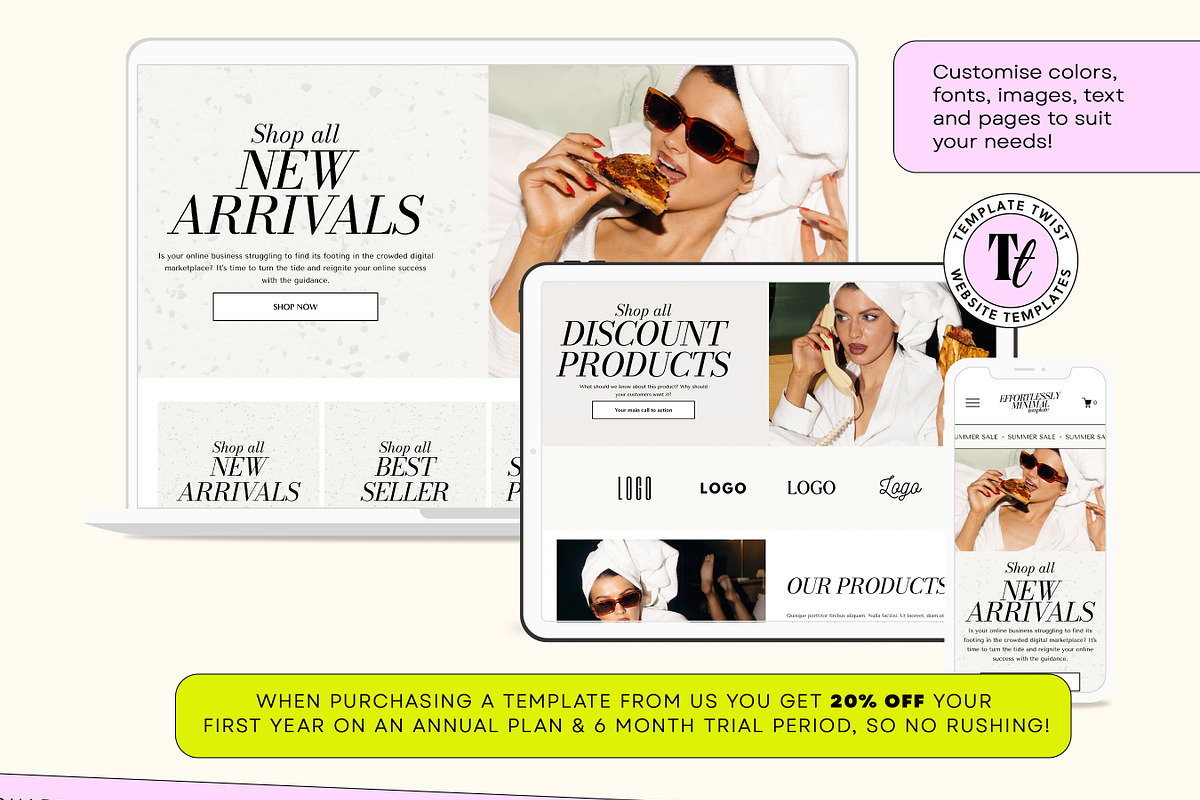 Minimal Squarespace Template, a Squarespace Template by Template Twist Shop (Photo 8 of 10)