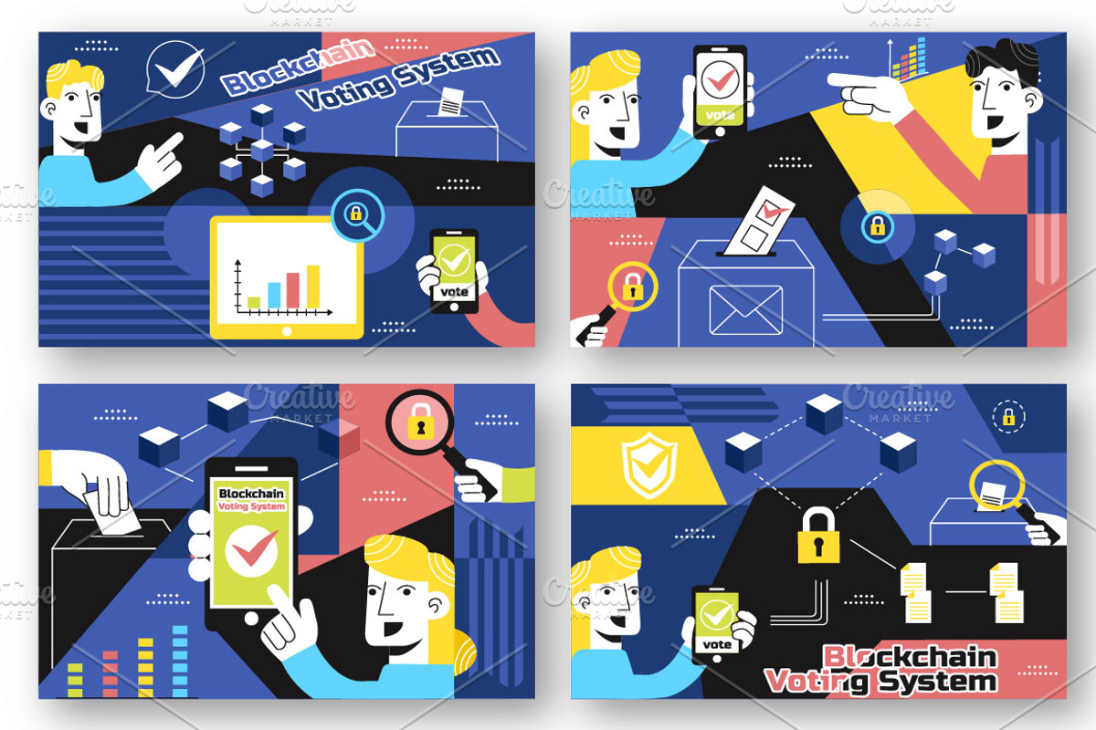 10 Blockchain Voting System, a Person Illustration by denayunebgt (Photo 4 of 4)