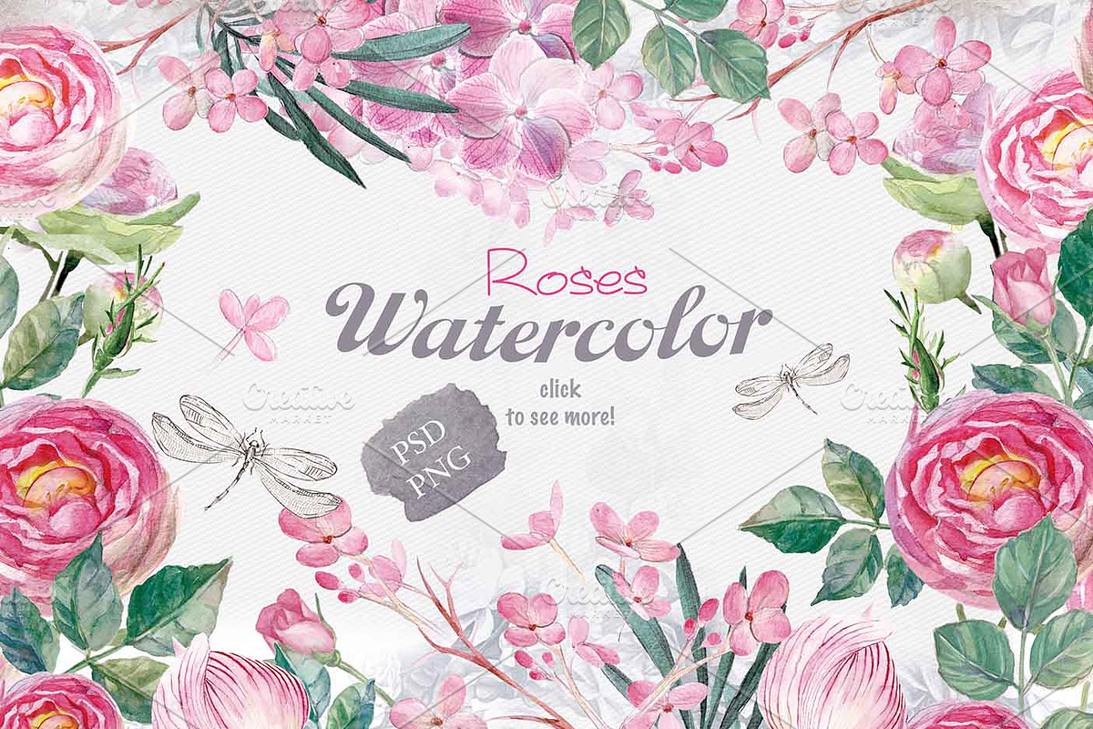 Fragrant roses, an Illustration by Alisa Mikibith Art (Photo 1 of 2)