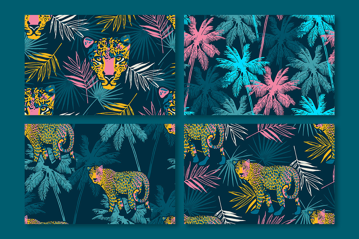 Vivid Tropics - Seamless Patterns, a Pattern Graphic by Pretty Meerkat (Photo 6 of 7)