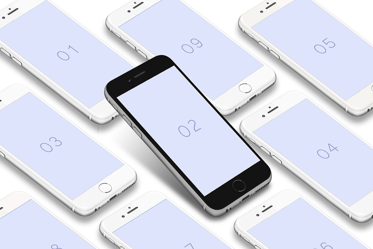 3D iPhone Presentation Mock-Up 01, an iPhone Mockup by Graphicsworld125 (Photo 3 of 9)