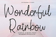 Wonderful Rainbow, a Handwritten Font by FreshTypeINK (Thumbnail 1 of 7)
