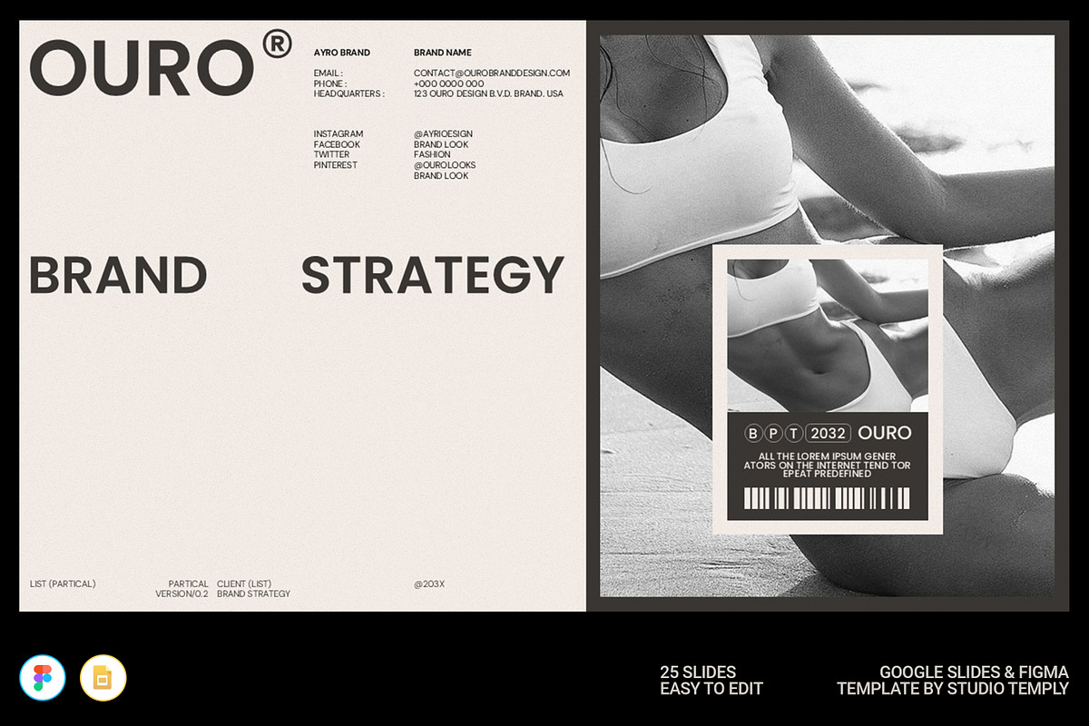 OURO | Brand Strategy GSL Figma, a Presentation Template by Studio Temply (Photo 1 of 12)