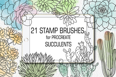 Stamp brushes for Procreate