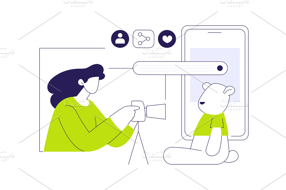 Promote handcrafts isolated cartoon, a Finance Illustration by Visual Generation