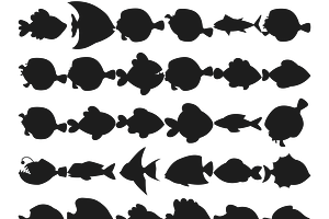 Cartoon Fish Set 1 Procreate Brush