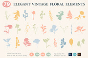 Vintage Floral Elements Atelier, an Object Graphic by Katrinelly (Thumbnail 11 of 14)