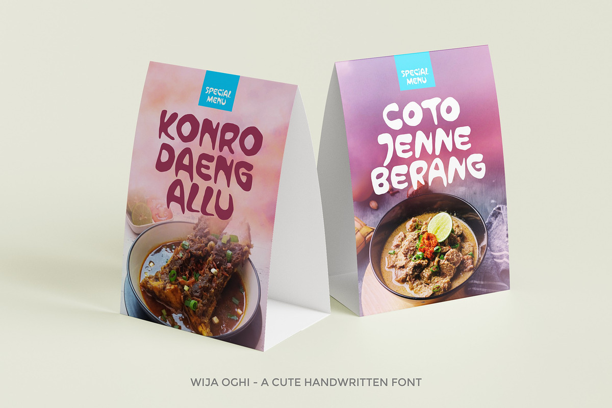 Wija Oghi - Cute Handwritten, a Handwritten Font by ErgibiStudio (Photo 6 of 10)