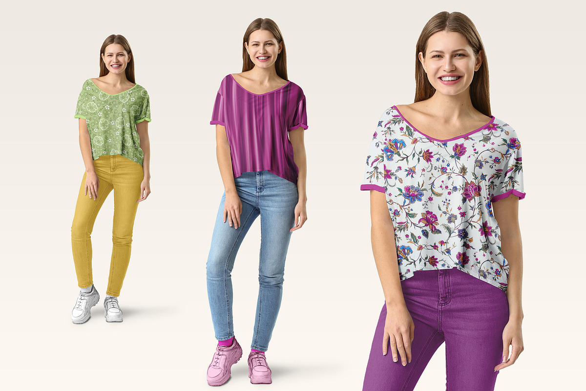 Women's Summer Clothing Mockup, a Shirt Mockup by PSD Market (Photo 8 of 20)