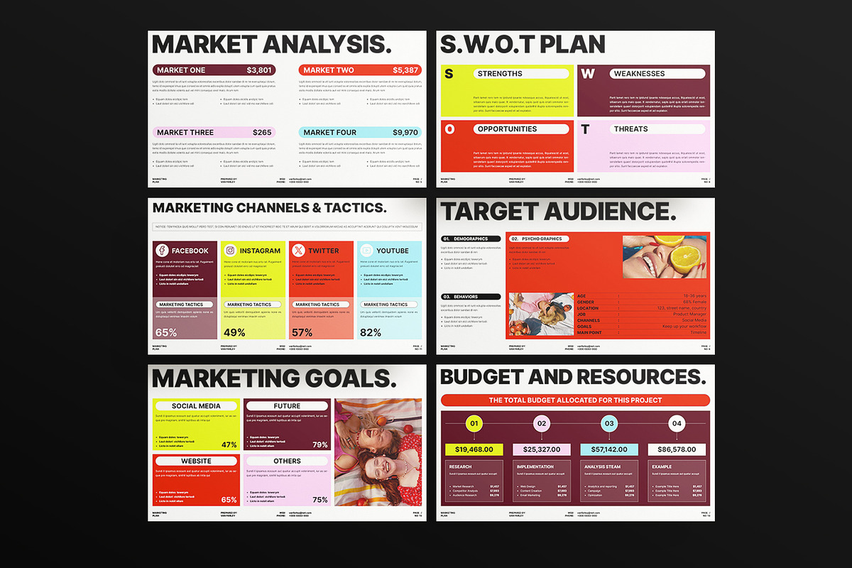Marketing Plan Presentation Template, a Presentation Template by Laycraft Studio (Photo 6 of 9)