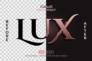Lux Text Effect Rose Gold Style, a Layer Style Add-On by Mockmenot (Thumbnail 2 of 2)