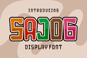 Sajog - Display Font