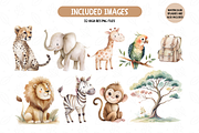 Cute Kids Safari Graphics, an Illustration by TatiMockup (Thumbnail 3 of 6)
