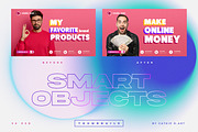 Youtube Thumbnail Bundle (50 PSD), a Social Media Template by Catkie - Digital Art (Thumbnail 2 of 15)