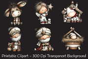 Christmas Nativity Clipart, an Illustration by RobertsArt (Thumbnail 5 of 7)