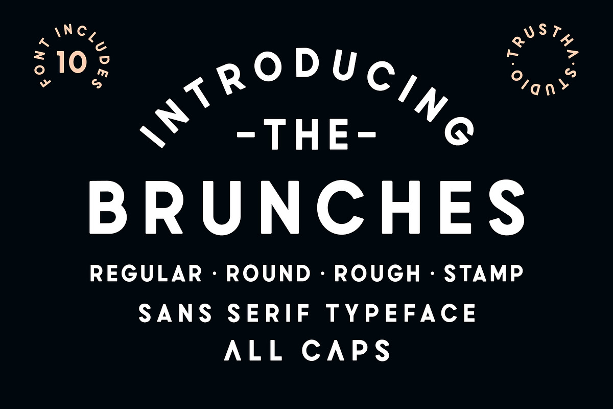 Brunches - 10 Font Includes