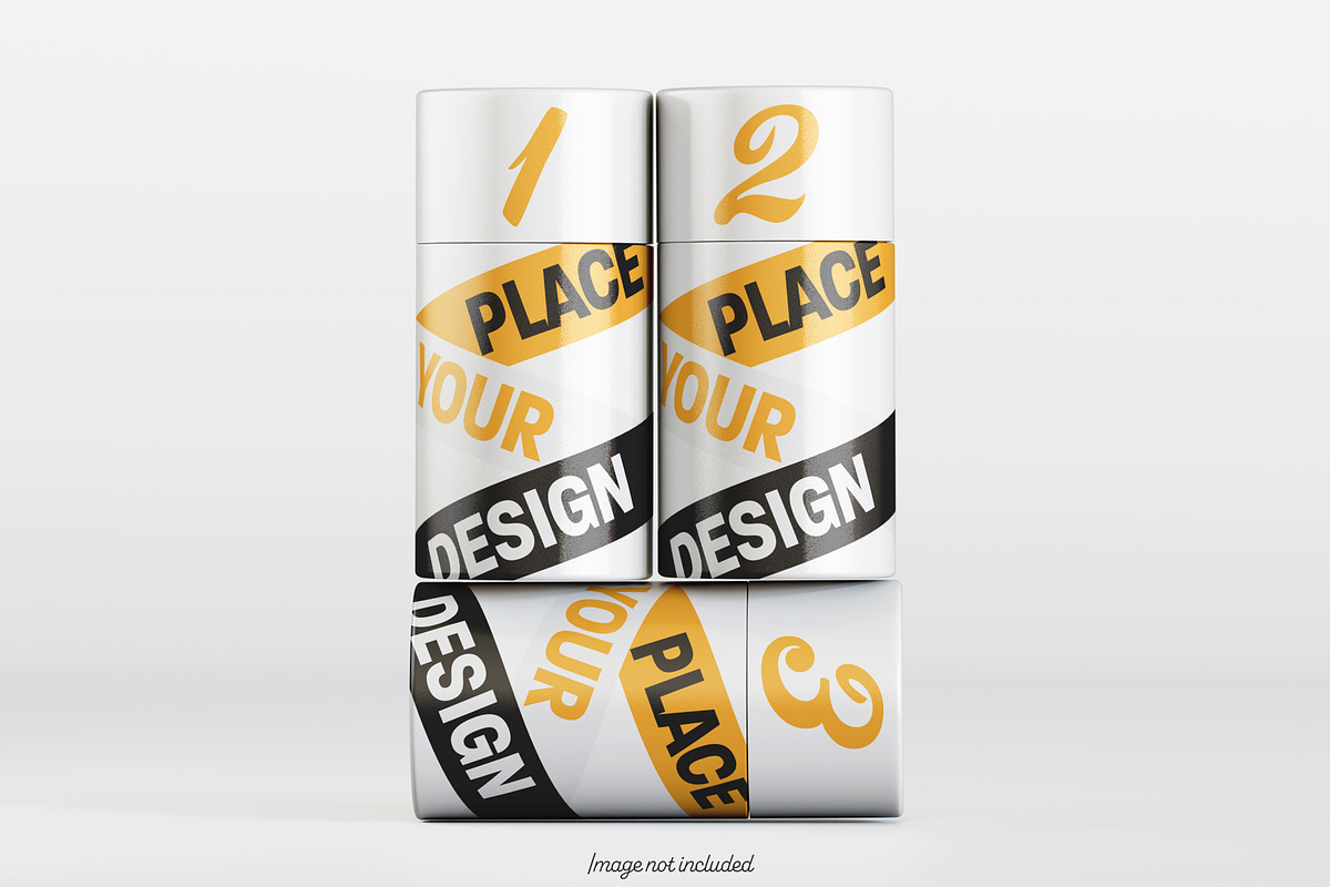 Paper tube pack mockup bundles V2, a Packaging Mockup by Ambo Ampeng (Photo 16 of 26)