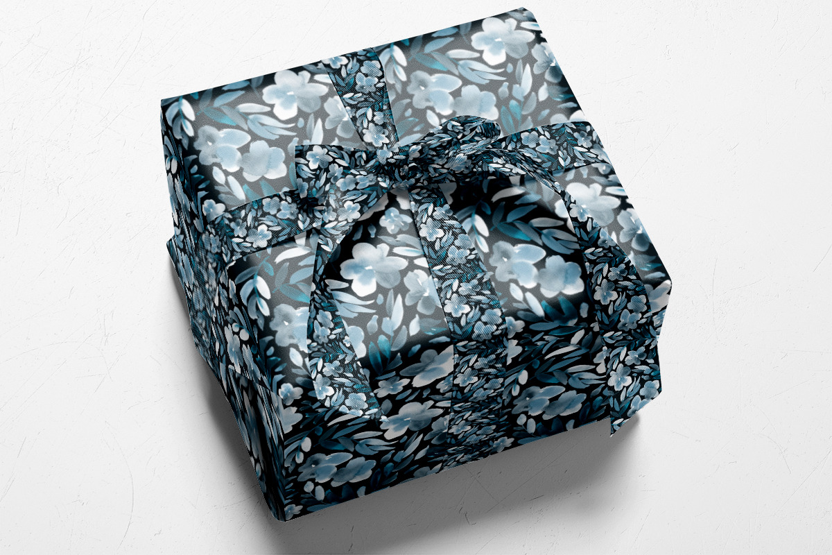 Grey, teal, blue and black, a Pattern Graphic by Anya-D (Photo 6 of 6)