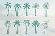 Palm tree vector design set, a Graphic by KristianStudio (Thumbnail 4 of 8)