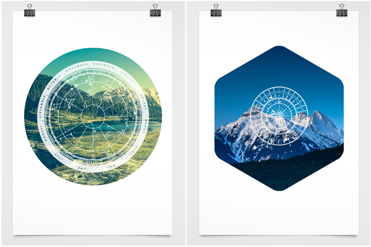 Vintage Charts - 12 Vectors & PNGs, an Object Graphic by Offset (Photo 5 of 5)