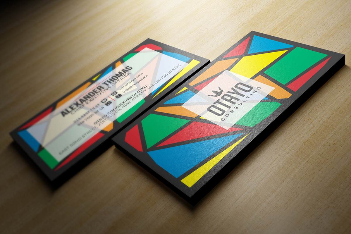 Colourful Business Card Template, a Business Card Template by Marvel (Photo 4 of 6)