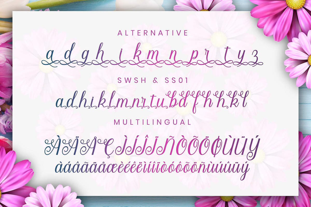 Angella Beauty Srcipt Font, a Script Font by Graphicxell (Photo 6 of 10)