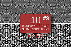 Black White Opart Patterns 3