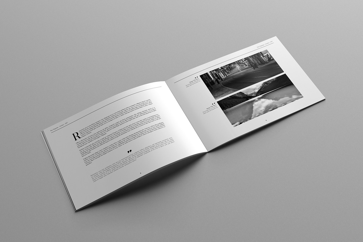 Landscape Magazine Template, a Magazine Template by Uloel Design (Photo 10 of 11)