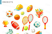 Kids Sports Activity Clipart Bundle, a Sport Illustration by Bubert Art (Thumbnail 4 of 4)