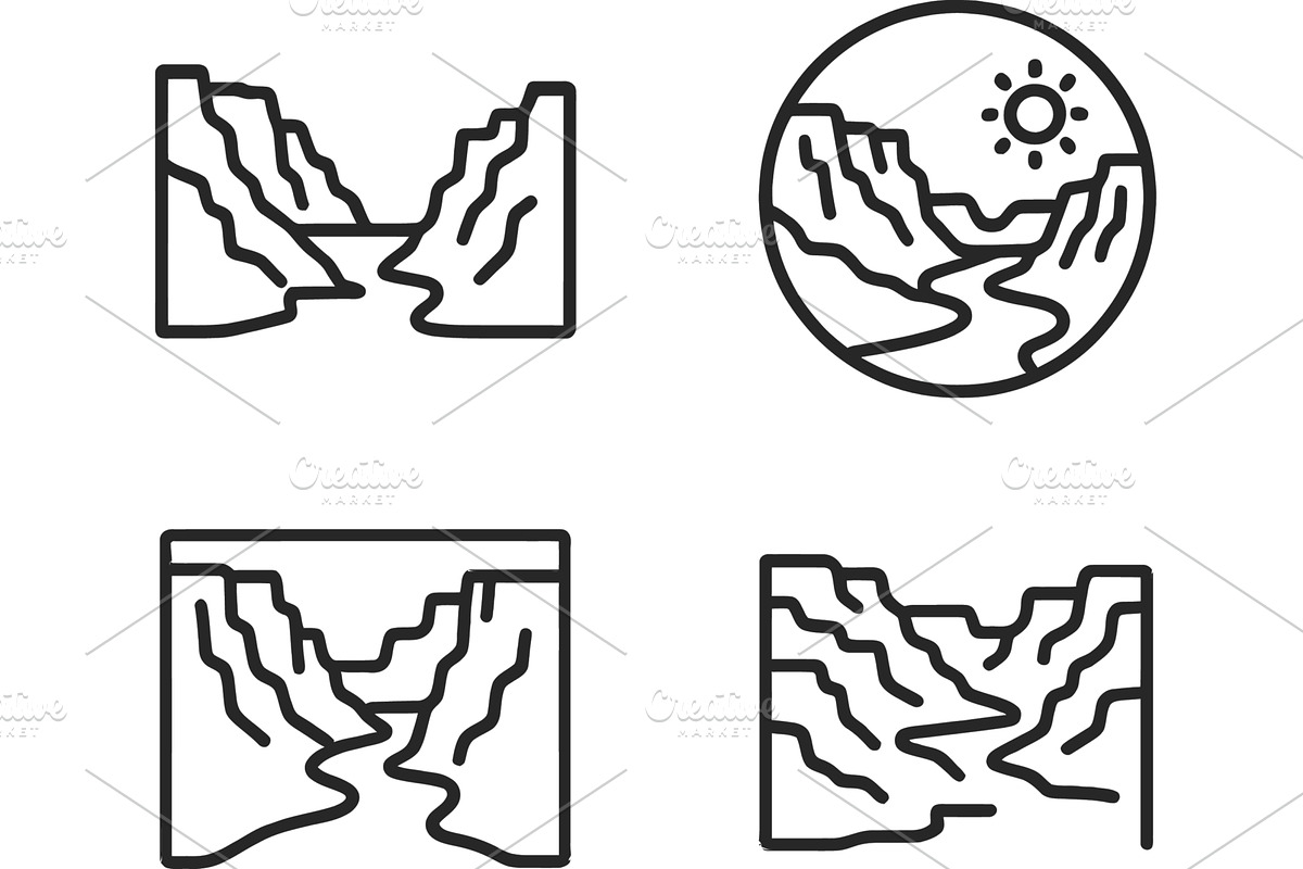 Vector illustration line icons, an Illustration by ZinetroN