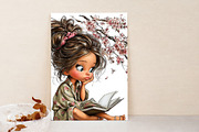 Whimsical Spring Girls Clipart, an Illustration by Libby Wishes (Thumbnail 7 of 7)