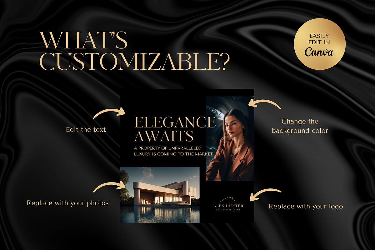 Luxury Real Estate Social Templates, a Social Media Template by Galaxybomb (Photo 5 of 9)