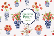 Jars and Tulips. Watercolor Set, a Decorative Illustration by Irina Dolgikh (Thumbnail 2 of 12)