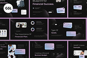 Black Financial Plan Google Slide, a Presentation Template by graphicook (Thumbnail 1 of 4)