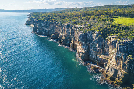 Stunning cliffs at Diamond Bay Reser, a Photo by Iftikhar Alam