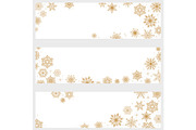 Vector banners with snowflakes, a Decorative Illustration by RODINA (Thumbnail 1 of 3)