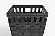 Wicker Basket Ikea Knarra 2 Black, an Object 3D Model by Markelos (Thumbnail 3 of 10)