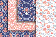 18 Versailles style papers + frames, a Pattern Graphic by CLIPART GARDEN (Thumbnail 3 of 5)