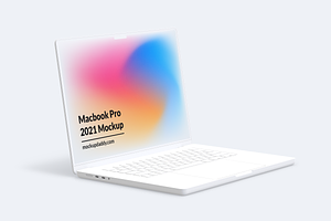 Macbook 2021 Clay Mockup