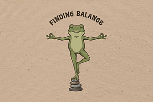 Finding Balance, an Animal Illustration by Vectorlina