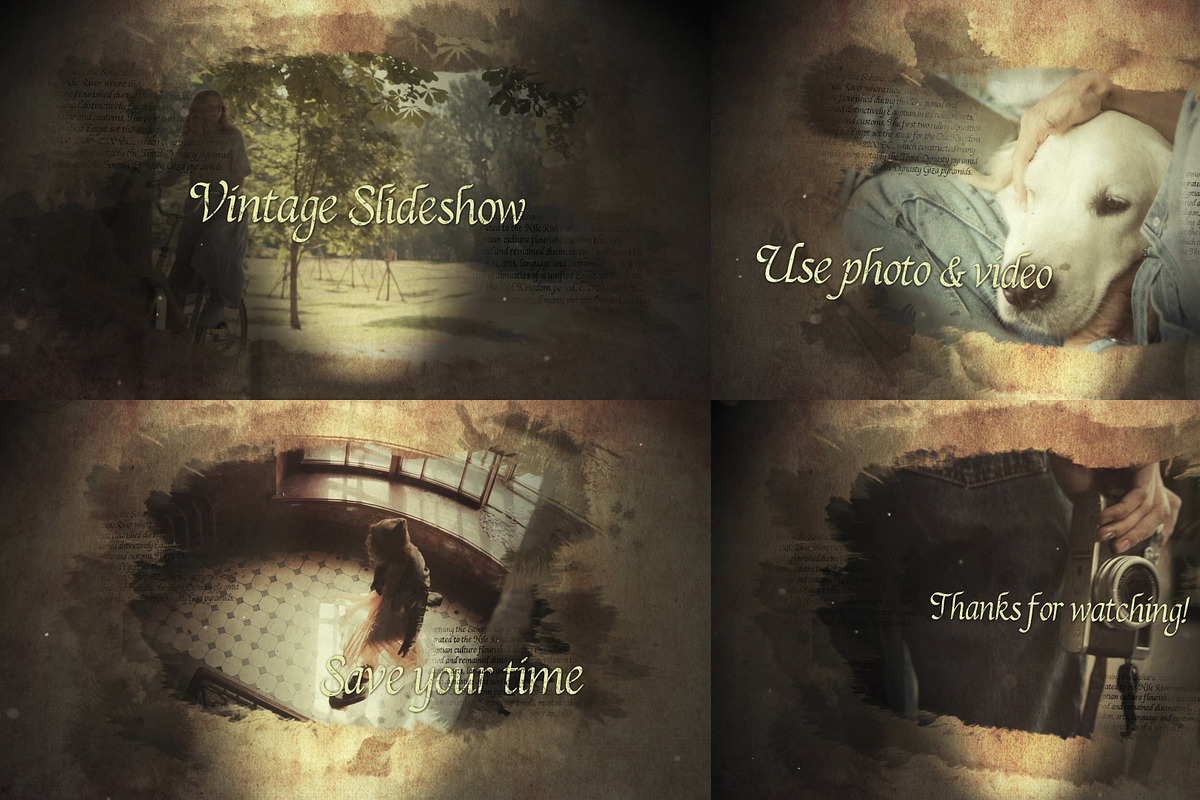 Vintage Ink Slideshow After Effects, a Templates & Theme by FlashFXbox (Photo 1 of 2)